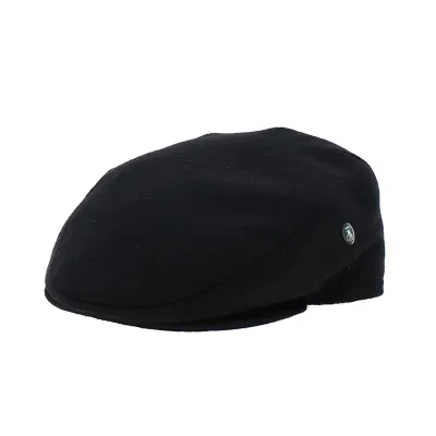 London Wool Flat Earflap Black - City Sport