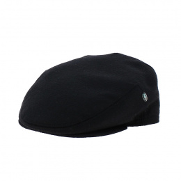 London Wool Flat Earflap Black - City Sport