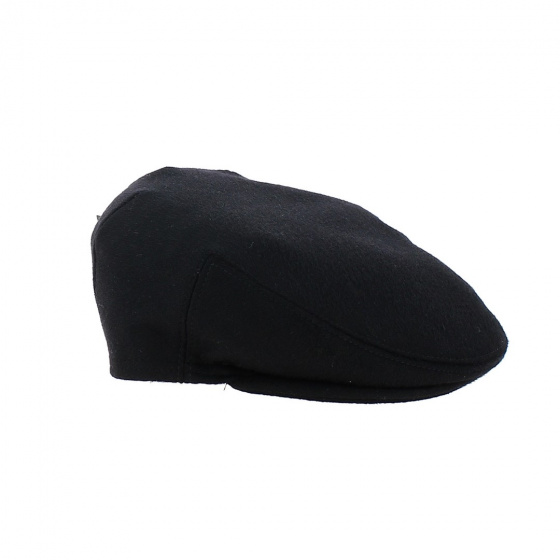 Casquette plate cache-oreilles London Laine Noir - City Sport