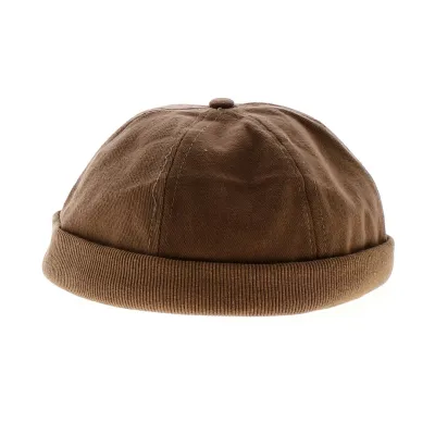 Bonnet Docker Coton Marron - Traclet