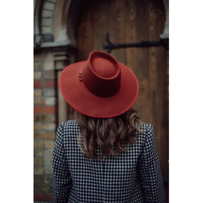Chapeau Paula terracota - sans foulard - Goodbye Lorette