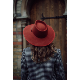 Paula terracota hat - without scarf - Goodbye Lorette