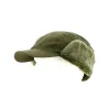 Reversible Khaki & Orange Earmuff Cap - Traclet