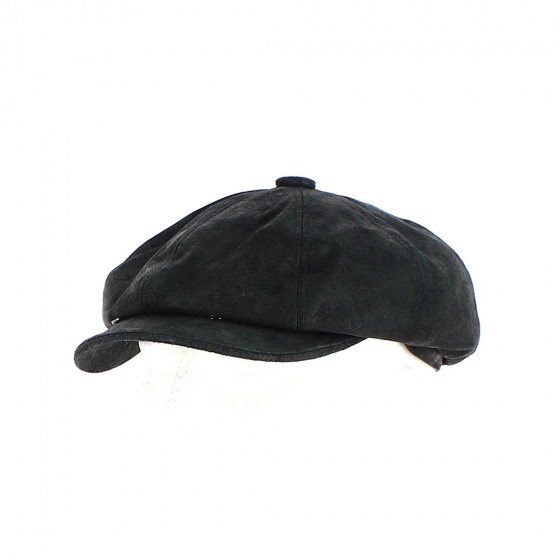Hatteras Pico Leather Cap Black- Jaxon Hatteras Pico Leather Cap Black- Jaxon