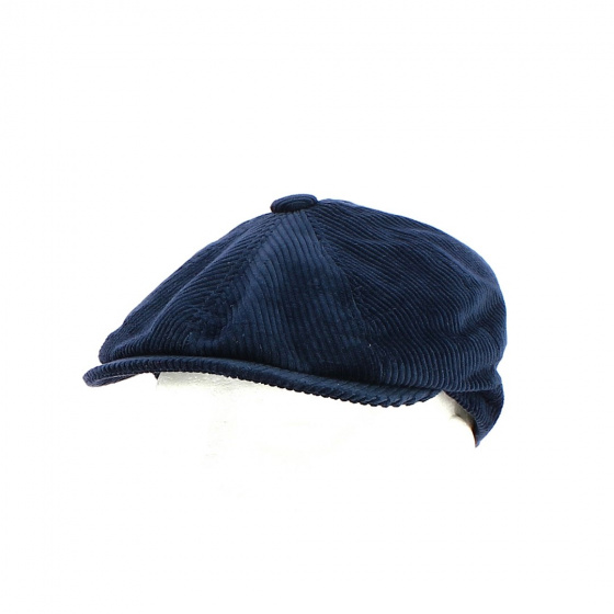 Casquette Hatteras Jerry Velours Côtelé Marine - Traclet