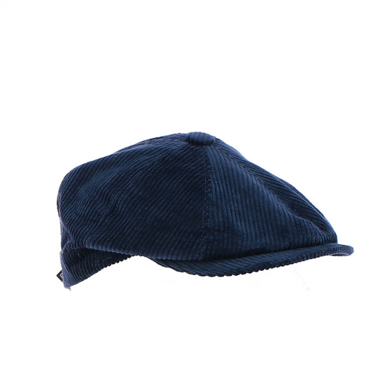 Casquette Hatteras Jerry Velours Côtelé Marine - Traclet