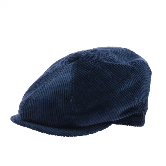 Casquette Hatteras Jerry Velours Côtelé Marine - Traclet