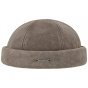 Docker Leather Beige Beanie - Stetson