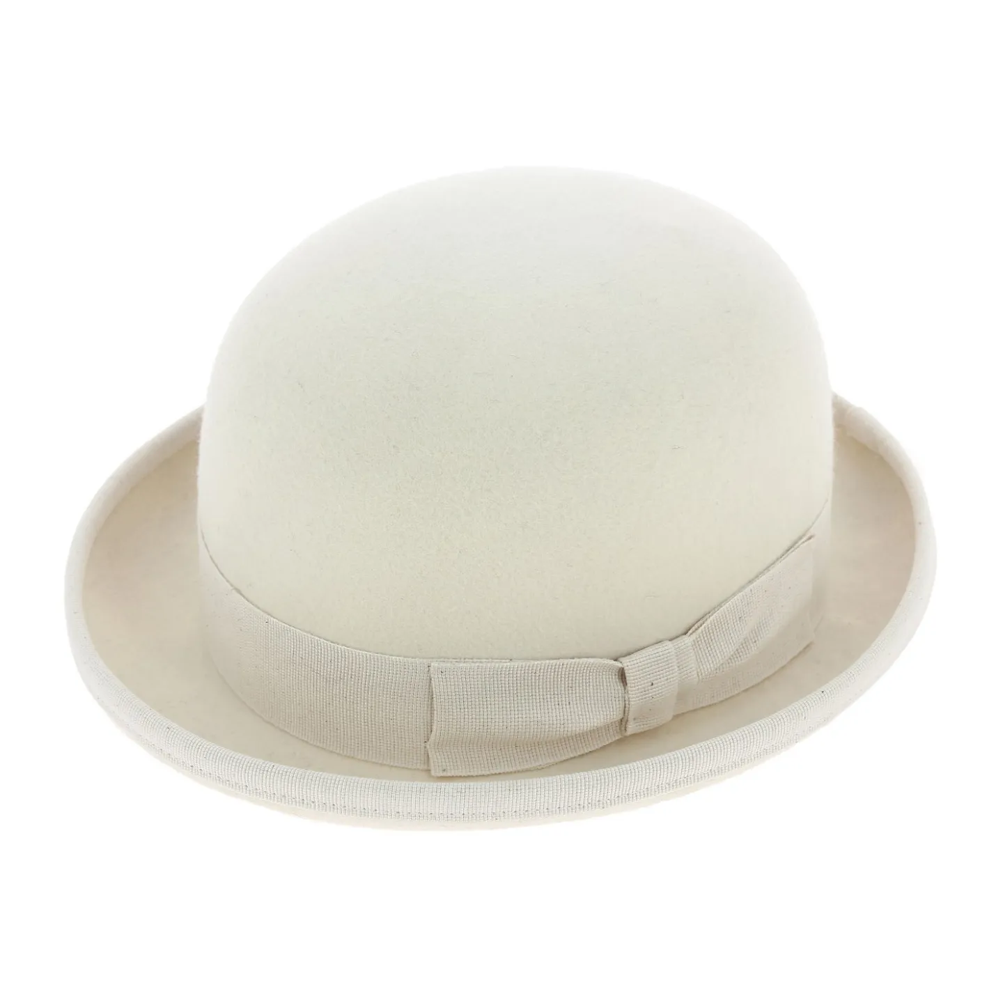 White Wool Felt Bowler Hat - Traclet Reference: 14373 | Traclet Hat Shop