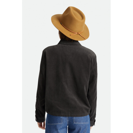 Wesley Fedora Felt Wool Bronze Hat - Brixton