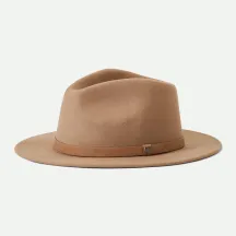 Chapeau Messer Fedora Feutre Laine Beige Mojave - Brixton