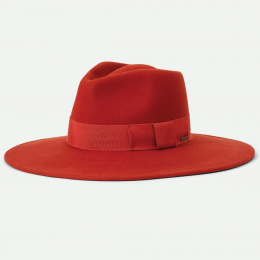 Fedora Joanna Hat Felt Wool Orange Phoenix - Brixton