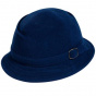 Toto Navy Wool Raincoat - Traclet