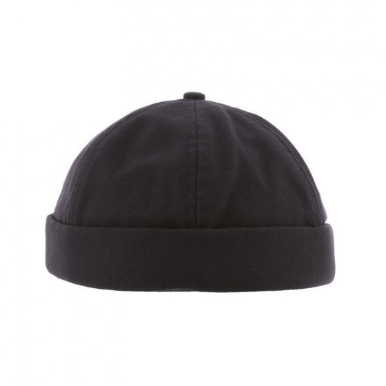 Docker Seal Cotton Cap Black - Herman