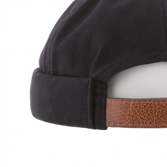 Docker Seal Cotton Cap Black - Herman