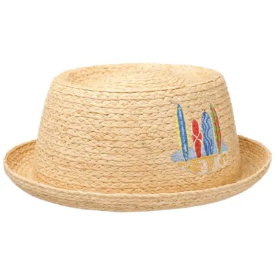 Chapeau Pork Pie Raffia Paille Naturelle - Stetson