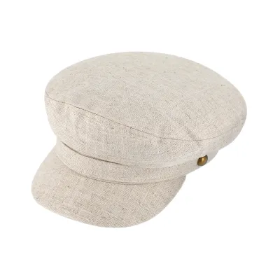 Casquette Marin Honfleur Coton & Lin Beige- Traclet