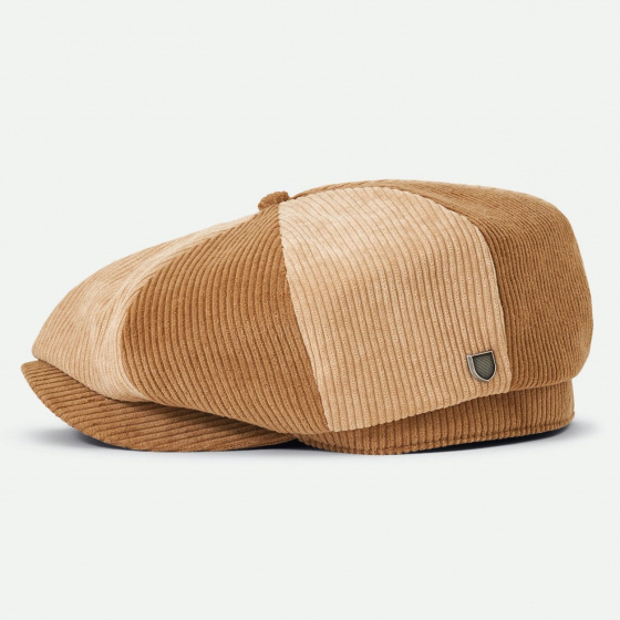 Gavroche Brood Baggy Velvet Cap Brown/Beige - Brixton