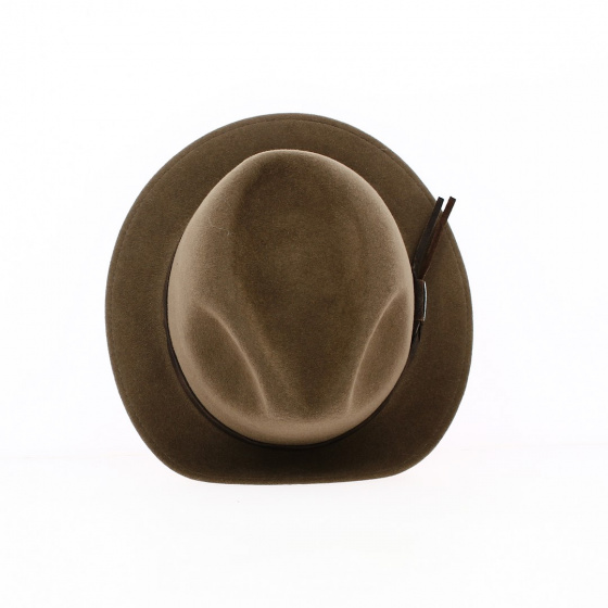 Brown Fur Felt Traveler Hat - Stetson
