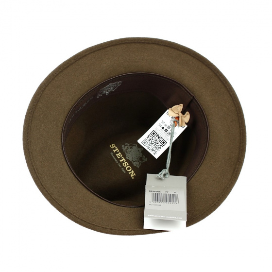 Brown Fur Felt Traveler Hat - Stetson