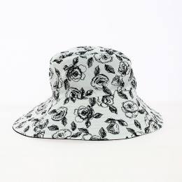 Reversible Riviera Wide Brim Hat Black - Traclet