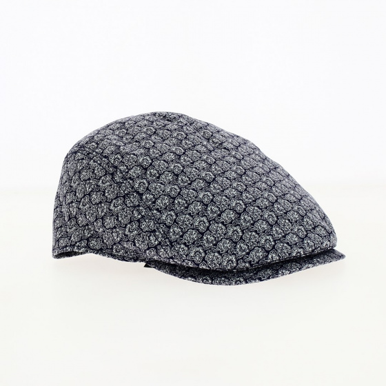Casquette Plate Bang Motifs fleurs Bleu marine - Traclet Casquette Plate Bang Motifs fleurs Bleu marine - Traclet