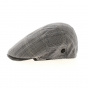 Gray Capri Flat Checkered Cap - Traclet