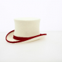 White and Red Top Hat