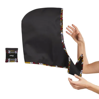 Capuche Imperméable Tétris Noir avec motifs graphiques - Traclet