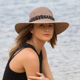 Capeline Monroe Poppy Monochrome Fibres Naturelles Marron- House of Ord - Rigon Headwear