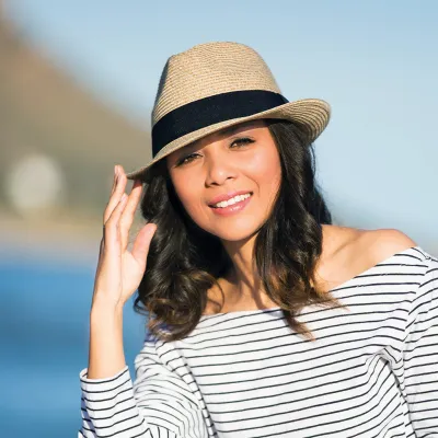 Chapeau Trilby Harley Polyester Beige - HOUSE OF ORD - CAPE TOWN