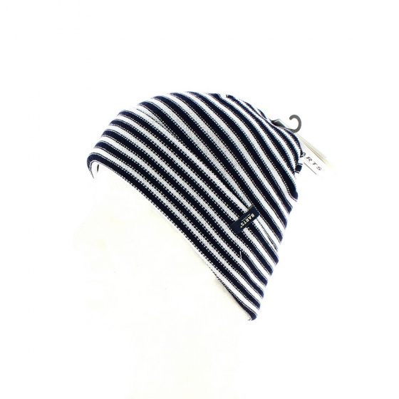 Doyman White & Navy Stripe Beanie - Barts