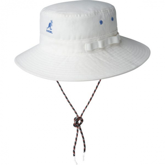White Utility Traveller Bucket Hat - Kangol