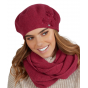 Women's Palata Wool Beret Fuchsia - Traclet