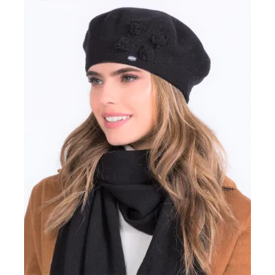 Béret Femme Palata Laine Noir- Traclet
