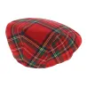Flat Cap - Red Tartan Reference: 5460 | Chapellerie Traclet