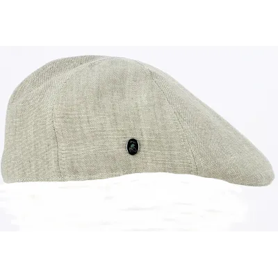 Domed Anvers Linen Cap Beige - City Sport Reference: 14686 | Chapellerie Traclet