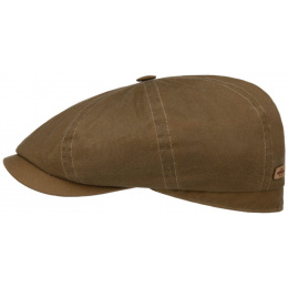 Hatteras Cap Brown Waxed Leather - Stetson