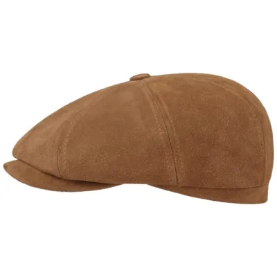 Casquette Hatteras Le Loupio cuir camel - Stetson