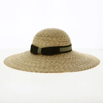 Natural Straw Summer Capeline - Traclet
