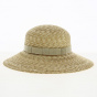 Natural Straw Coralie Summer Capeline - Traclet