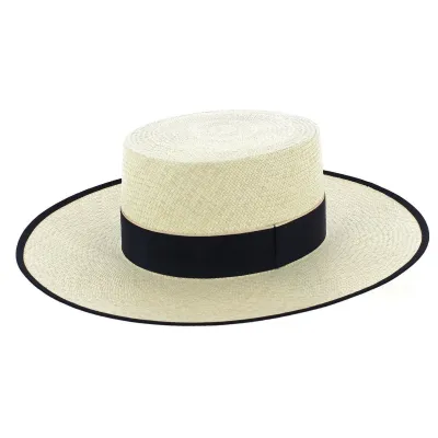 Chapeau Cordobes Panama Ruban Noir  Reference : 14763| Chapellerie Traclet