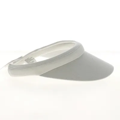 Sylvie White Cotton Visor Cap - Traclet