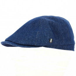 Navy Soft Cotton Flat Cap - City Sport
