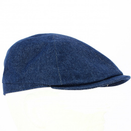 Soft Cotton Navy Flat Cap - City Sport