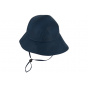 Navy Blue Waterproof Neck Protector Hat - Traclet