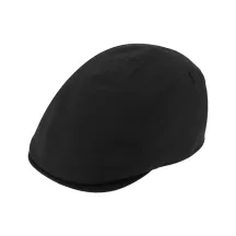 Black Waterproof Cotton Flat Cap Bastia - Traclet - Traclet ref 14832