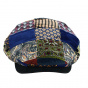 Vintimille Cotton Patchwork Flat Cap - Traclet
