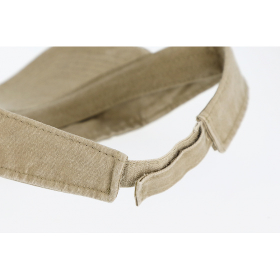 Calvia Cotton Visor Cap Beige - Traclet