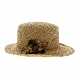 Cloche Hat Lydia Natural Straw - Traclet